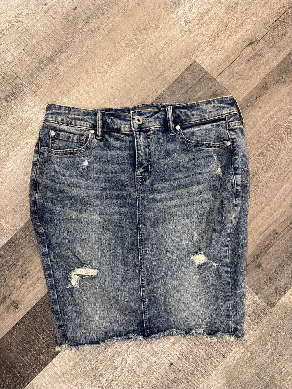 Like New Torrid Light Blue Denim Skirt